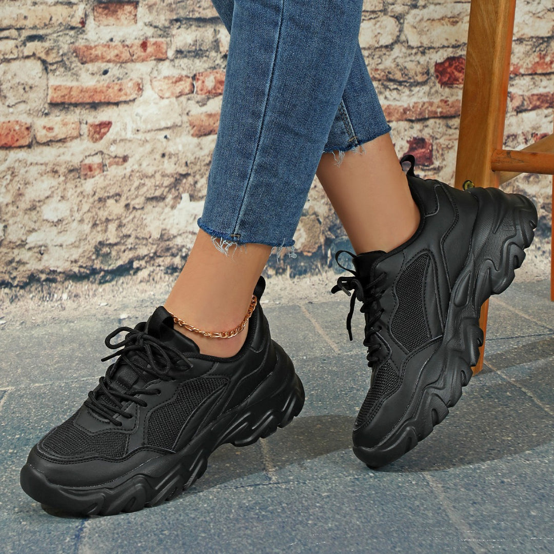 Dame Sporty Chunky Sneakers med stabil sål og åndbart overmateriale Stilla