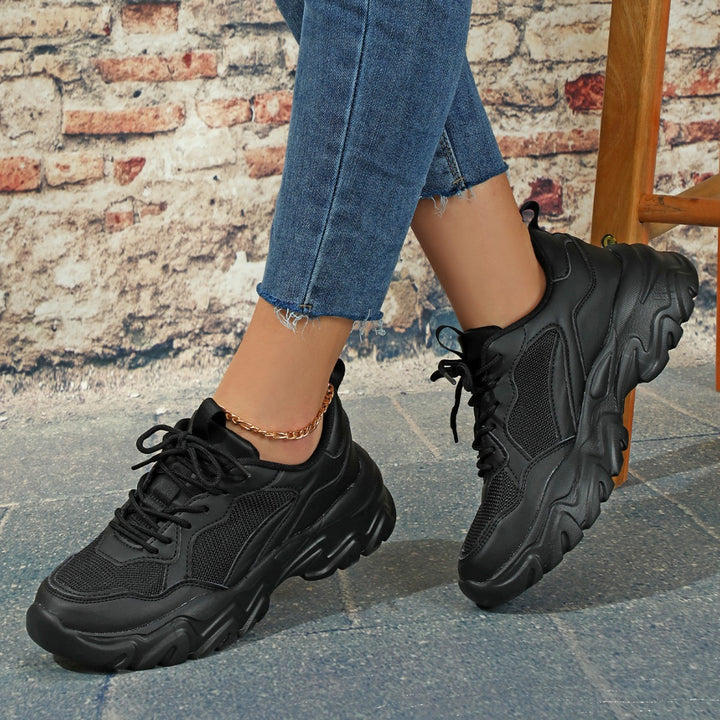 Dame Sporty Chunky Sneakers med stabil sål og åndbart overmateriale Stilla
