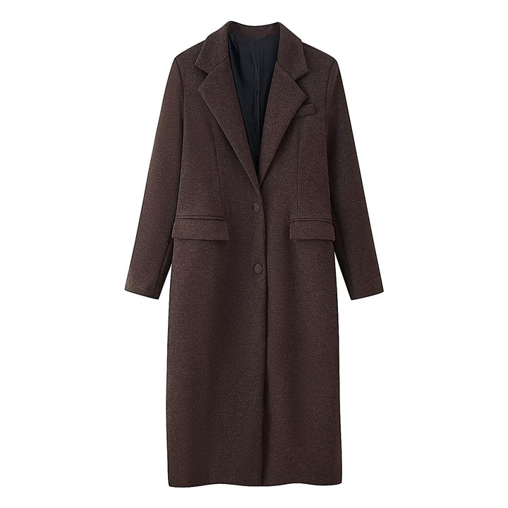 Dames elegant frakke med tekstureret stof Stilla