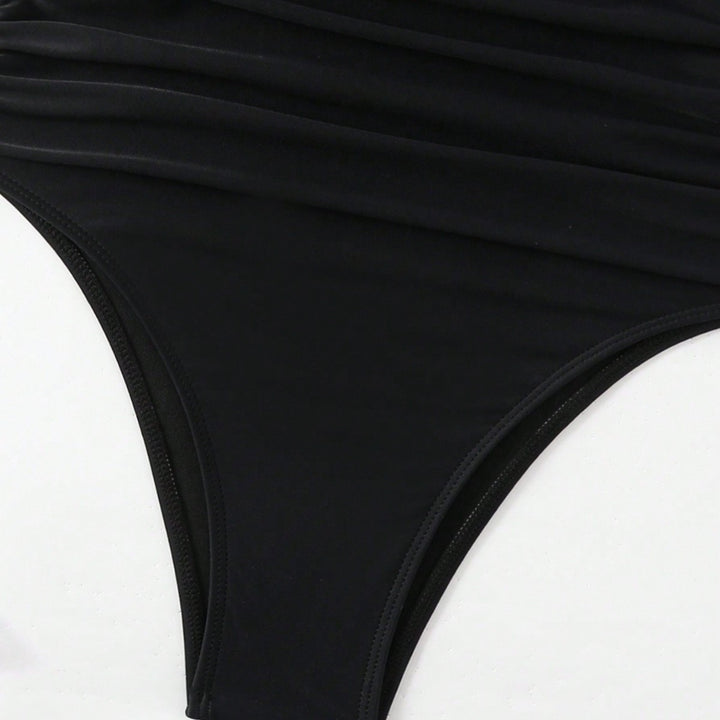 Dame Én-delt badeanzug med elegant indpakning halsudskæring og sporty design Stilla