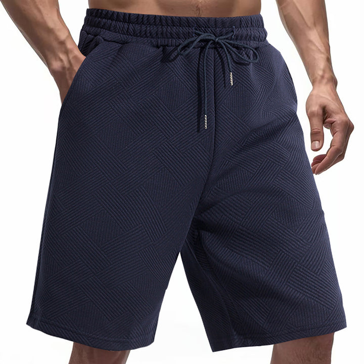 Herrer sporty shorts med struktureret design og elastisk talje Stilla
