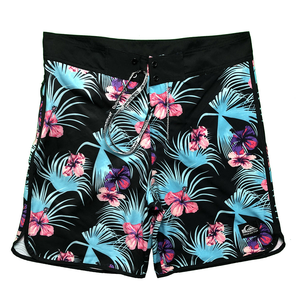 Herre Badebukser med funktionelt design og luksuriøst hibiscus-mønster Stilla