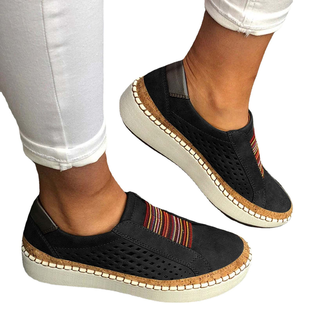 Dame behagelige Slip-On sneakers med åndbar overfladestruktur Stilla