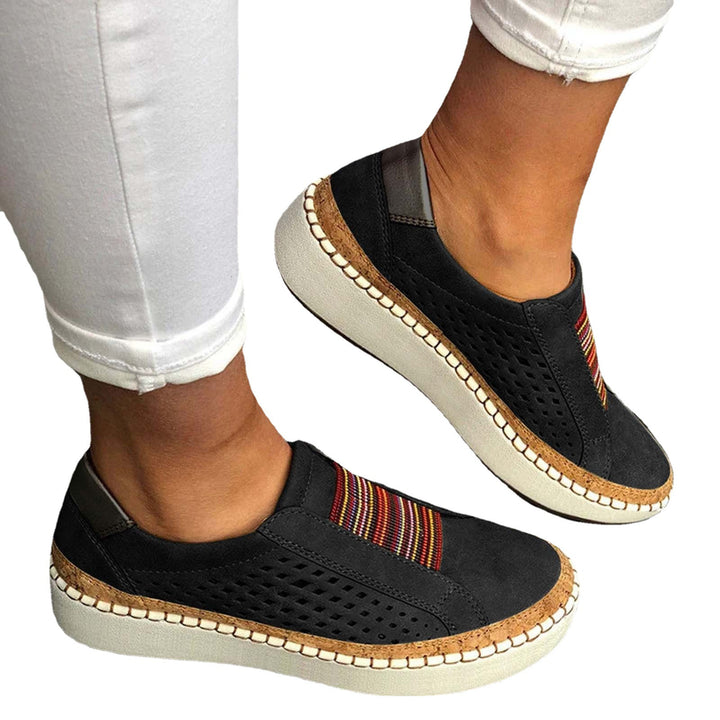 Dame behagelige Slip-On sneakers med åndbar overfladestruktur Stilla