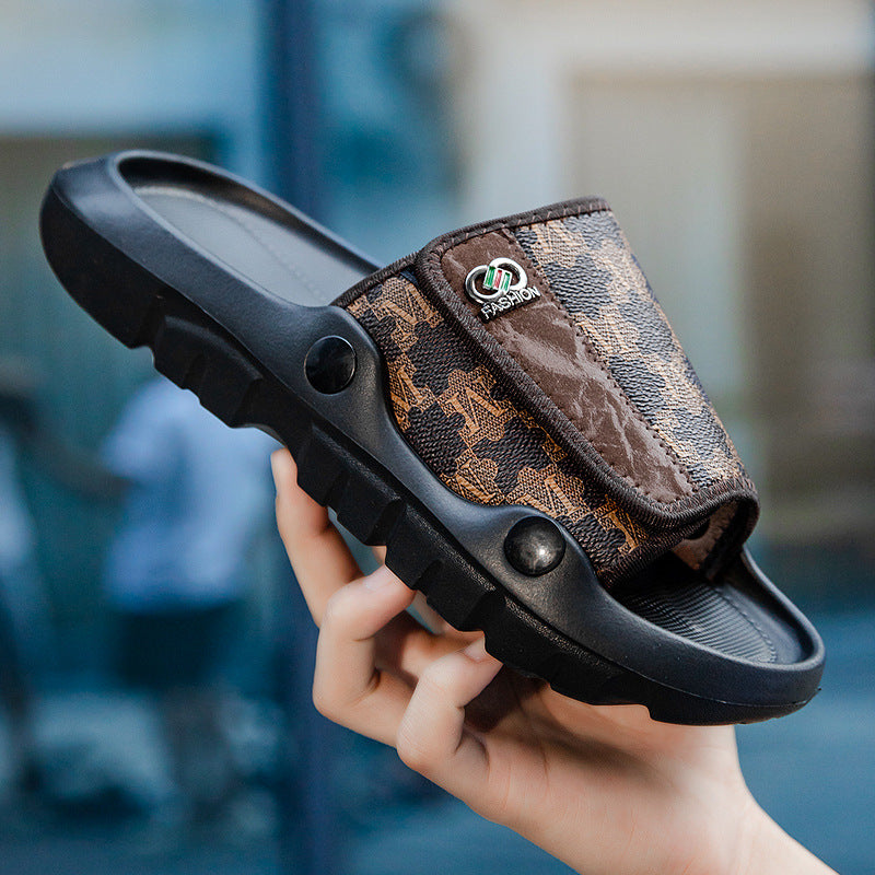 Herrer Komfortable fritidssandaler med skridsikker sål og praktisk velcro Stilla