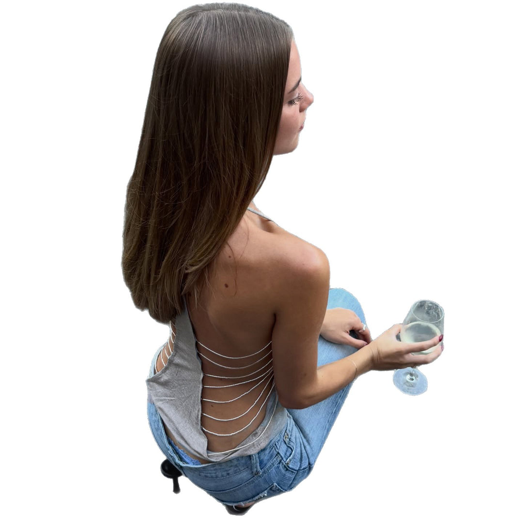 Dame Sporty Tanktop med innovativt rygdesign Skovae