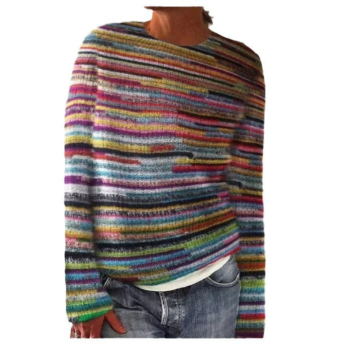 Femme Floral Broderet Pullover Stilla