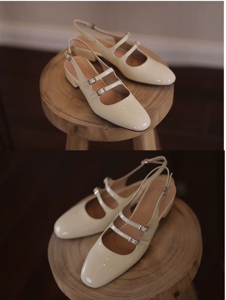 Dame Slingback-pumper med delikat cut-out-design og behagelig indersål Stilla