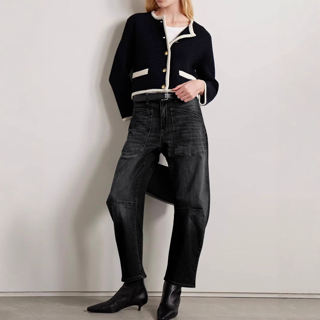 Dame Baggy-jeans i afslappet workwear-stil Stilla