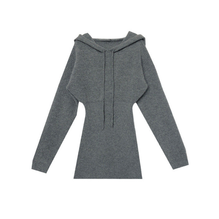 Kvinders hoodie kjole med en afslappet pasform og praktiske lommer