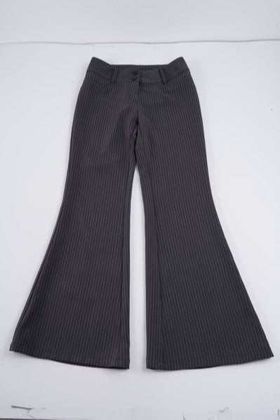 Dame Flared Jeans med moderigtigt stribemønster og høj talje Skovae