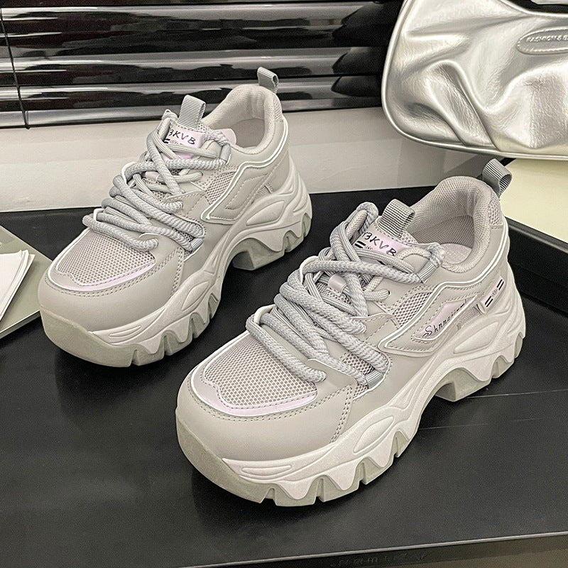 Dame Chunky Sneakers med åndbart mesh-overflade og dämpende sålprofil Stilla