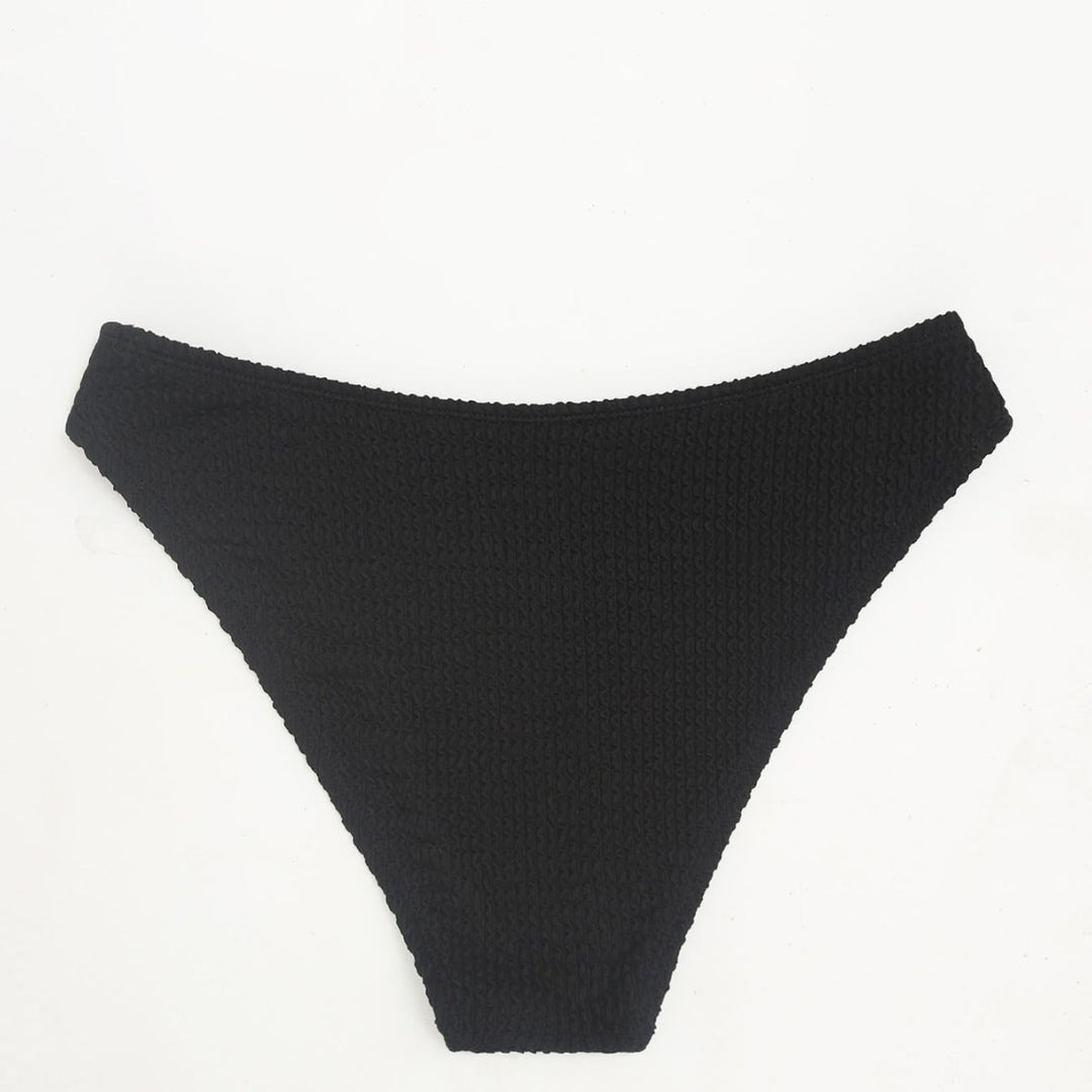 Dame Højskåret Bikini-Bund med struktureret Design Skovae