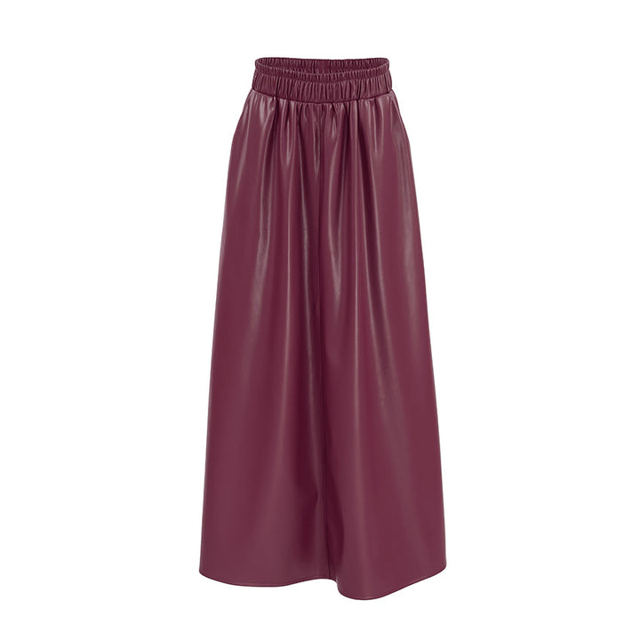 Dame Elegant Maxiskørt med elastisk talje og praktiske lommer Stilla