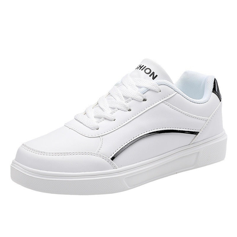 Unisex nan urbaner lavere city-sneaker med vegansk kunstlæder, diskret metallic dekorkant og støddæmpende EVA-sål Skovae
