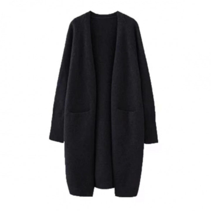 Dame oversized strikjakke med lommer og afslappet pasform Stilla