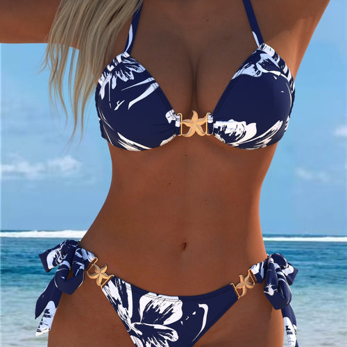 Dame bikini med dekorative sløjfedetaljer Skovae