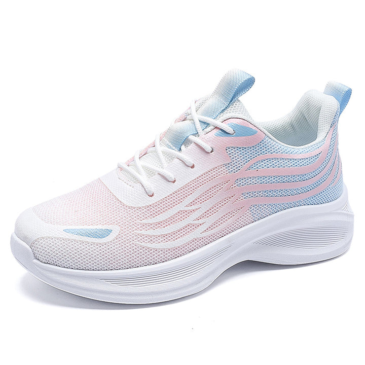 Dame Løbende Sneakers med åndbar Mesh-overflade og dæmpende sål Stilla