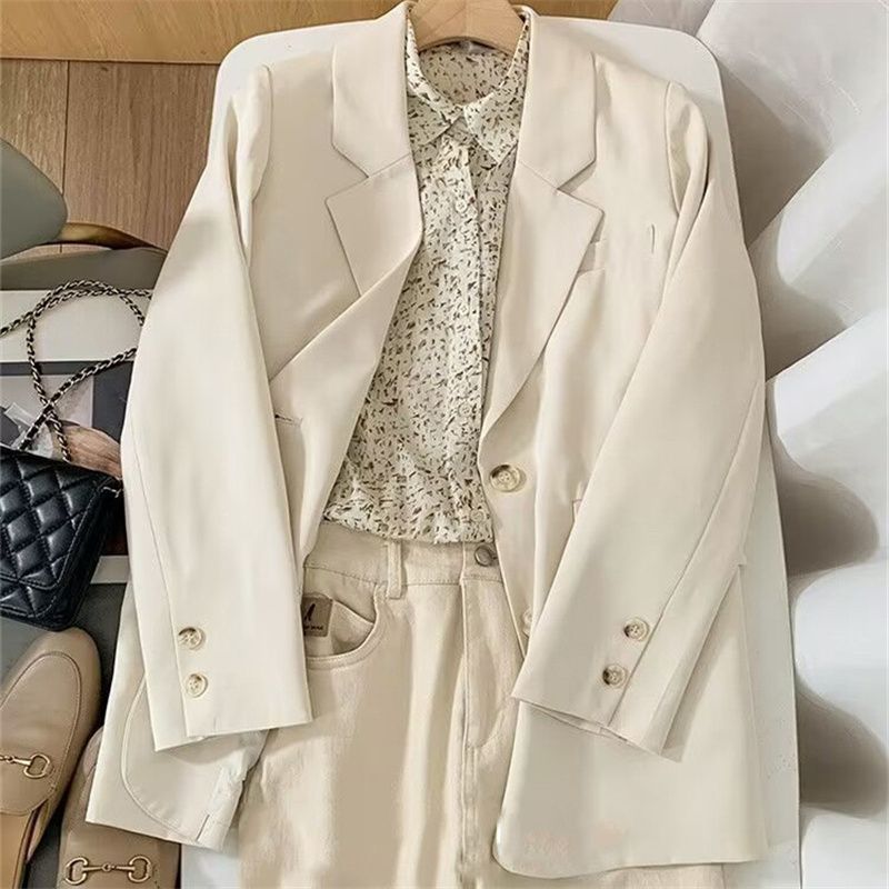 Damer elegant blazer med dobbelt knapåbning Stilla