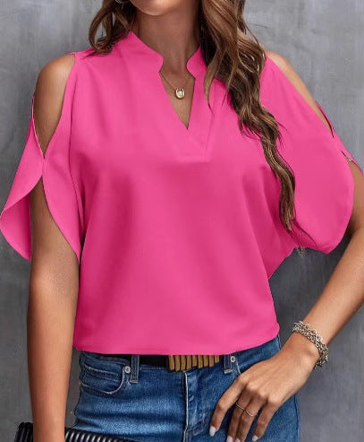 Dame Elegant Kold-Skulder Bluse Stilla