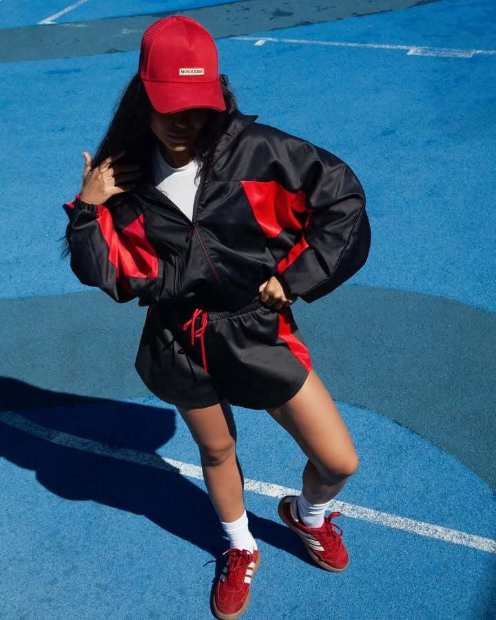Kvinders casual sportsjakke og shorts sæt Skovae