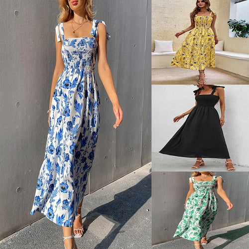 Dame sommerkjole med blomsterprint Stilla