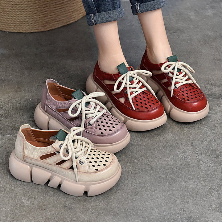 Dame luftige sneakers med gennemsigtigt design Stilla