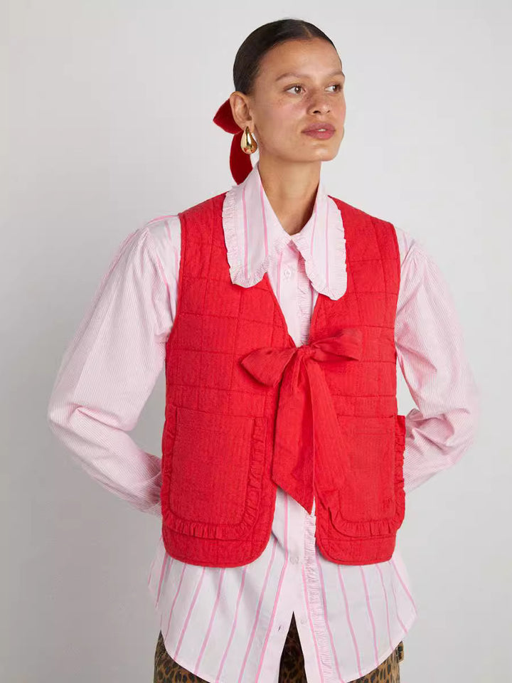 Dame Steppet Fluevest Stilla