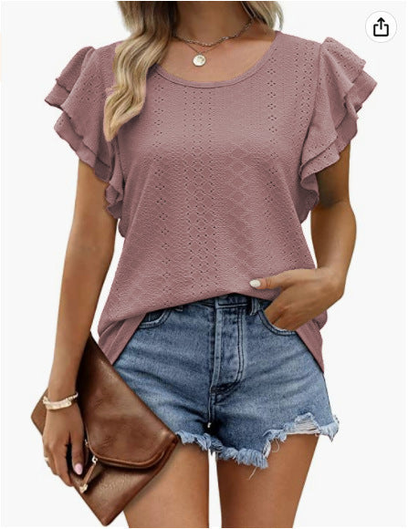 Dame Rynkesleeve Casual Bluse Stilla