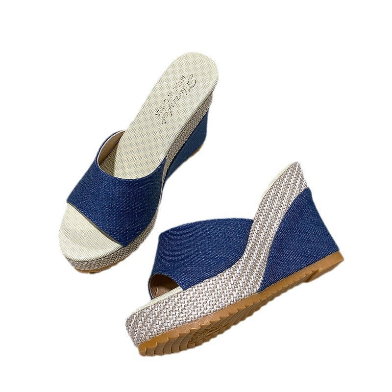 Dame Wedge-sandaler med komfortabelt remdesign og skridsikker sål Stilla