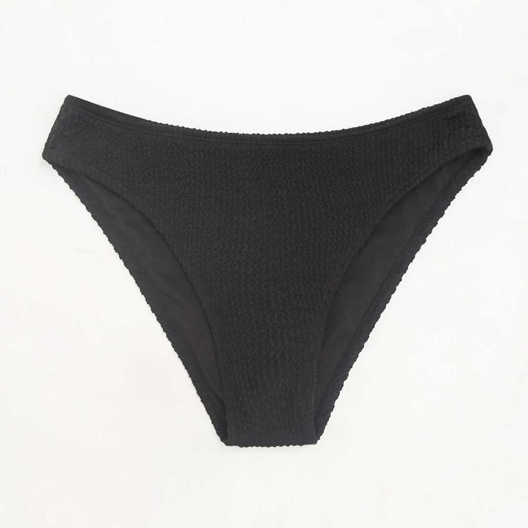 Dame Højskåret Bikini-Bund med struktureret Design Skovae