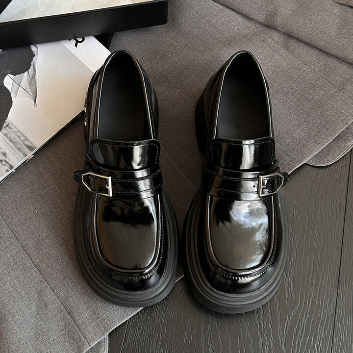 Femme Chunky Såle Spænde Loafers Stilla