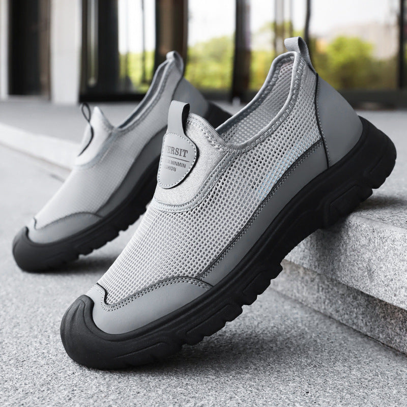 Femme Åndbar Slip-On Trail Sneakers med stødabsorberende sål Stilla