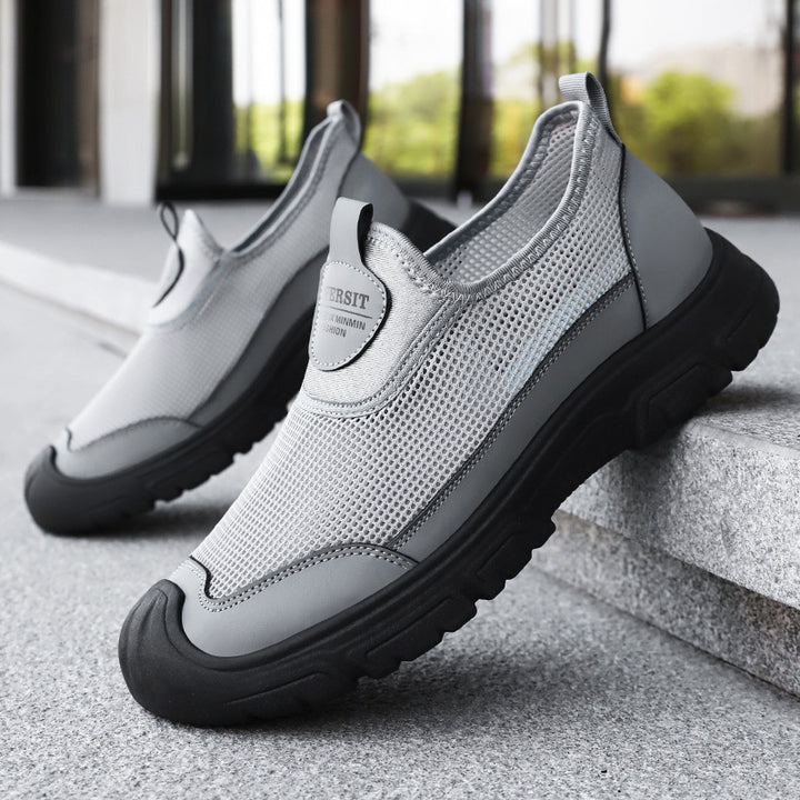 Femme Åndbar Slip-On Trail Sneakers med stødabsorberende sål Stilla