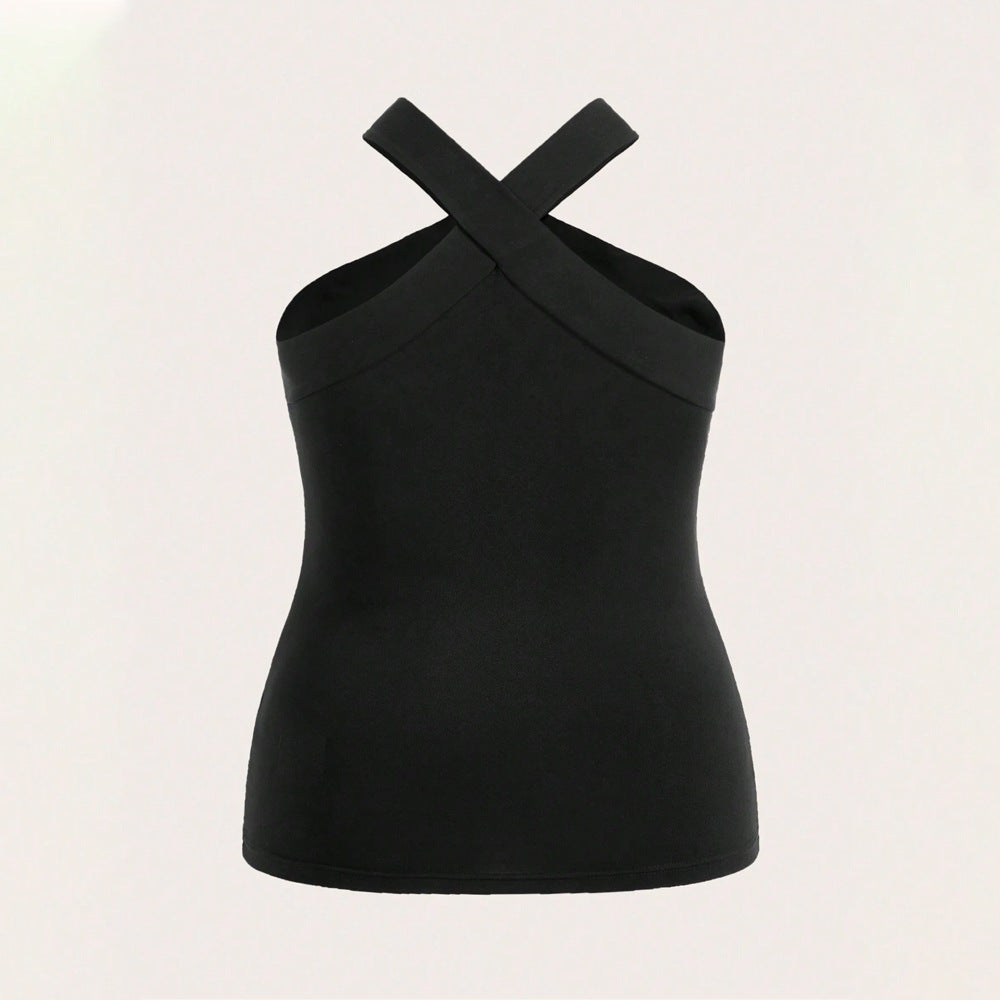 Damer Crop-Top med smart krydsudskæring og tætsiddende snit Skovae