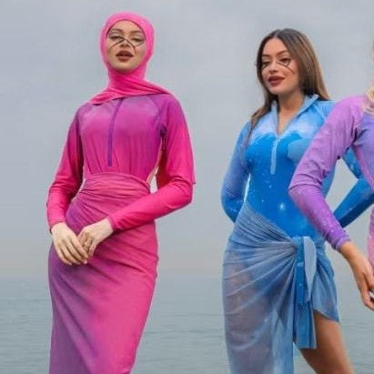 Dame Mode Badedragt med Hijab Skovae