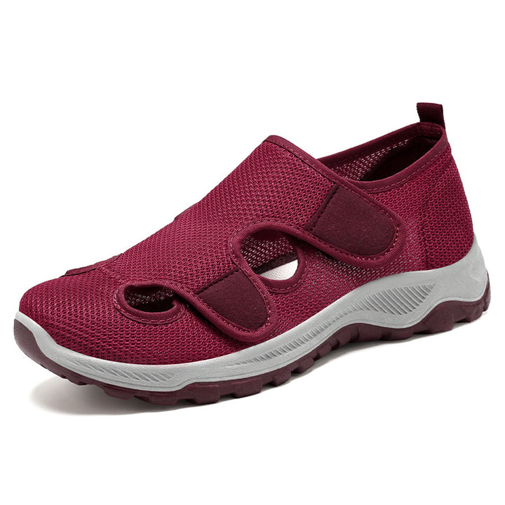 Dame Fleksible Slip-On Sportssko med åndbart netdesign og dæmpende sål Stilla