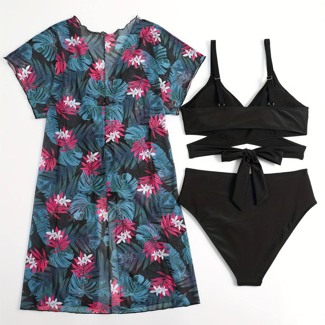 Dame wrapped dress and bikini set Skovae