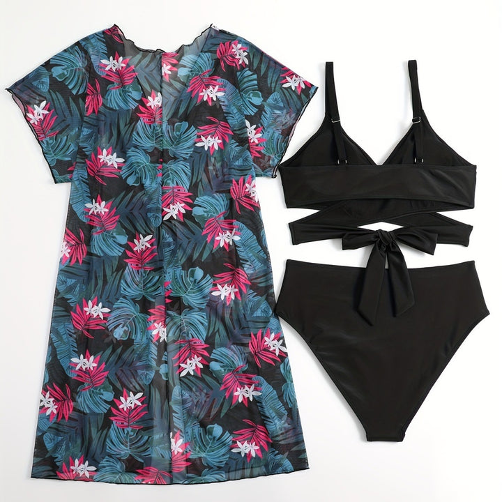 Dame wrapped dress and bikini set Skovae