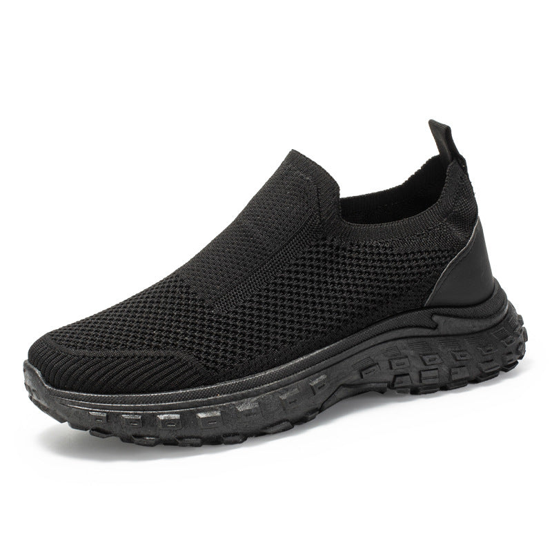 Dame Slip-On Sneakers med åndbart strikkens overflade og skridsikker sål Stilla