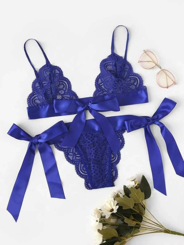 Dame Spids BH og Panty Sæt Stilla
