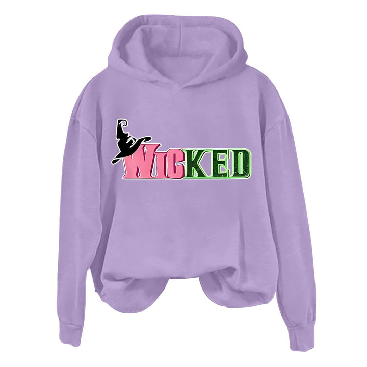 Dame hoodie med kreativ grafisk design Skovae