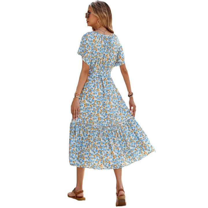 Dame Bohemian Floral Maxi Kjole Stilla