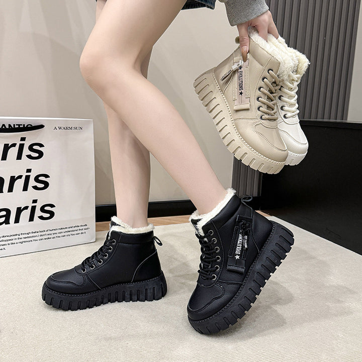 Dame Vinterhøje Sneakers med blødt for og skridsikker sål Stilla