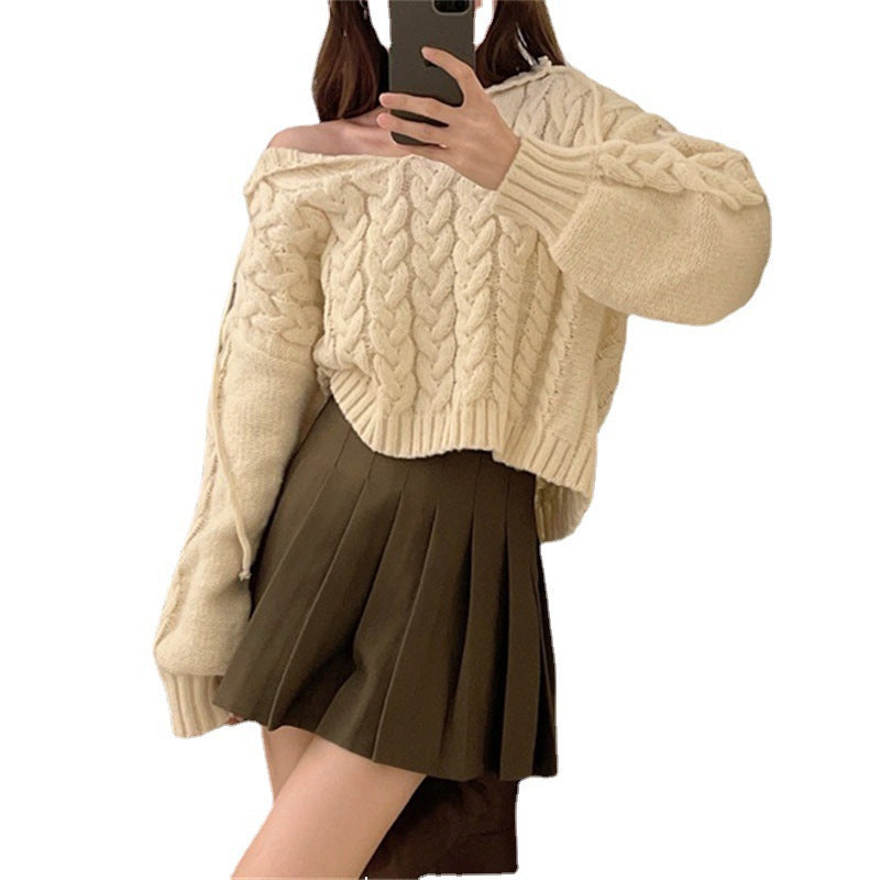 Femme Cozy Kabelstrik Hættepullover Stilla