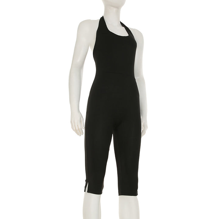 Dame kropsnær jumpsuit med dyb rygudskæring og rent design Skovae