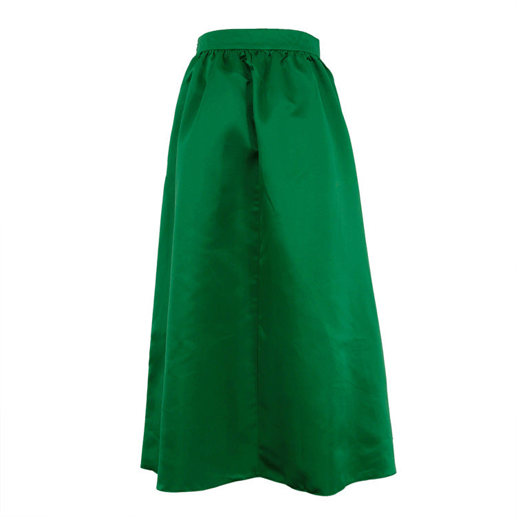 Dame Elegant Maxi-nederdel i flydende stof med elastisk liv Stilla