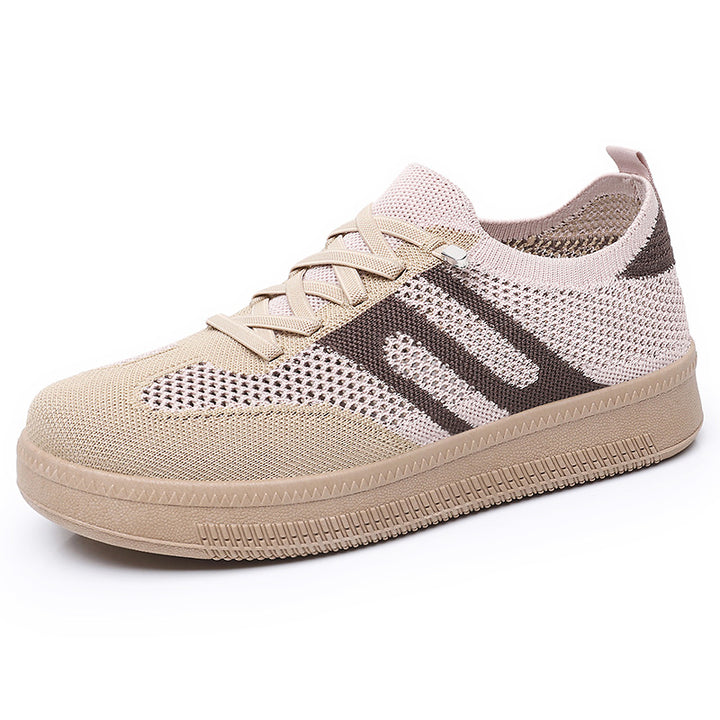 Femme Åndbare Strik Snørebånd Sneakers Stilla