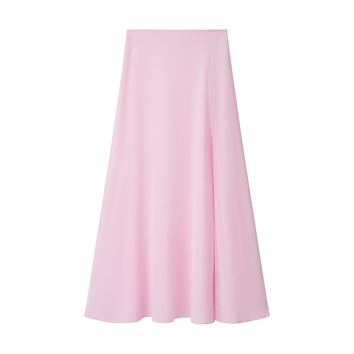 Kvinders elegante midi nederdel lavet af flydende stof Stilla