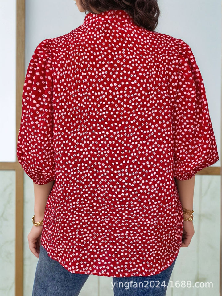 Dame Pletter Knap-Up Bluse Stilla